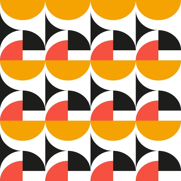 Vector retro groove pattern with circles in the style of 70 s