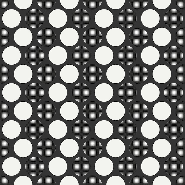Vector retro memphis seamless patterns. abstract jumble textures. circle, round, dot. 