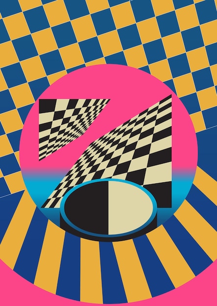 Vector retro poster vintage design