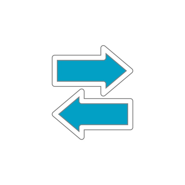 Vector right sign arrow direction icon vector illustration symbol pointer