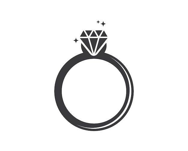 Vector ring diamond vector illustration design