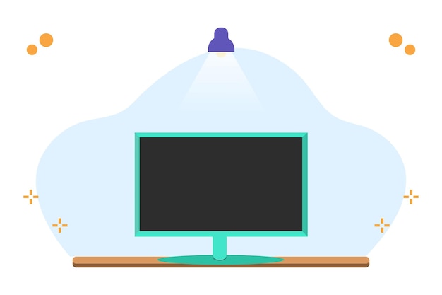 Vector ring light vector illustration