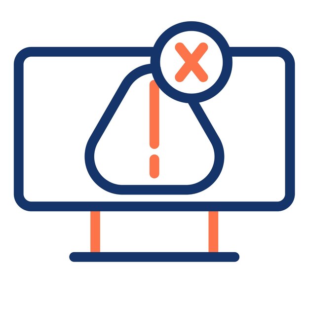 Vector risk avoidance icon