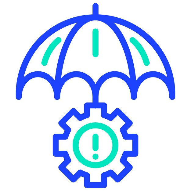 Vector risk management vector icon design illustration