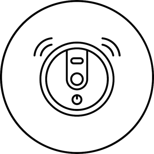 Vector robot vacuum icon