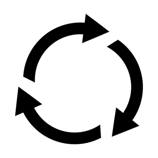 Vector rotate arrow icon design vector template