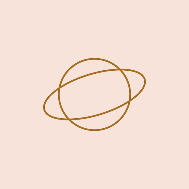 Vector round circle geometric ball shape line art vector icon for apps and websites