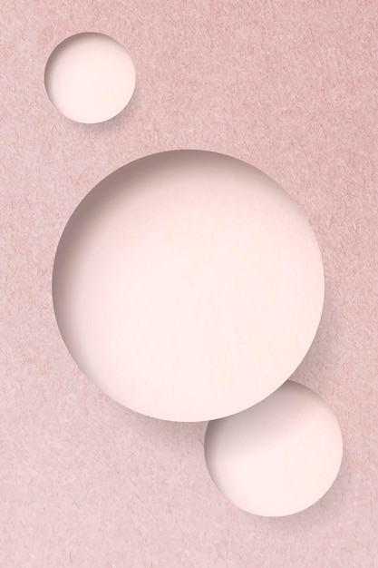 Vector round shape on a pink concrete textured background vector