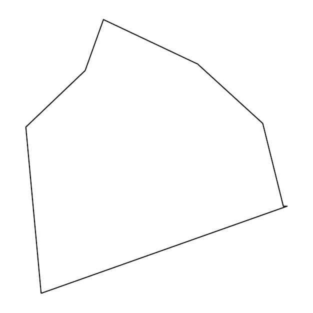 Vector saint thomas map administrative division of barbados