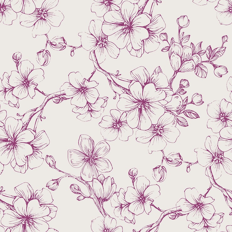 Sakura flower pattern