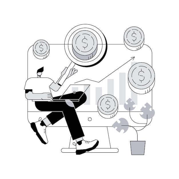 Vector sales index abstract concept vector illustration