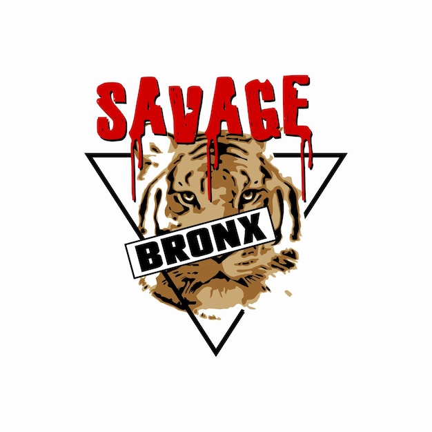 Vector savage typography design ready to print for t shirts