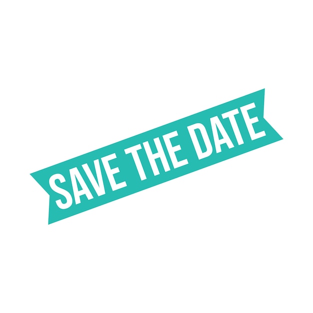 Vector save the date letter rubber stamp template