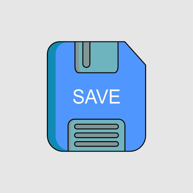 Vector save icon icon related to ui elements suitable for graphic design web site app user interfaces printable etc flat icon style simple vector design editable