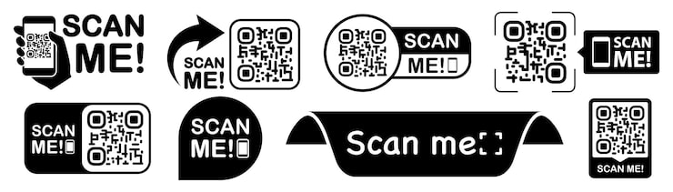 Scan qr code Scan QR code flat icon with phone Qr Code template for mobile app payment and discounts Barcode Mobile payment and quick response codes Scan me with smartphone Vector illustration