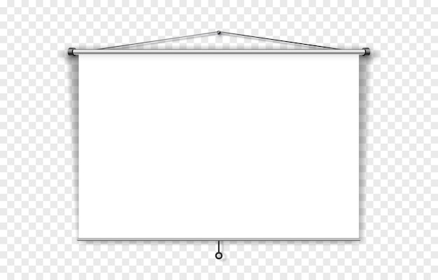 Vector scene presentations board table white display on the transparent background vector