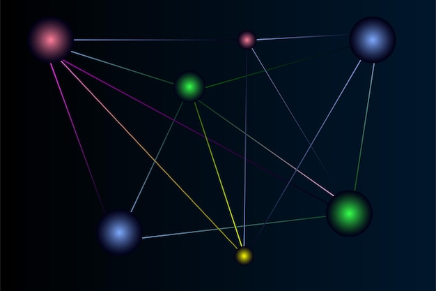 Vector science background design gradient colors