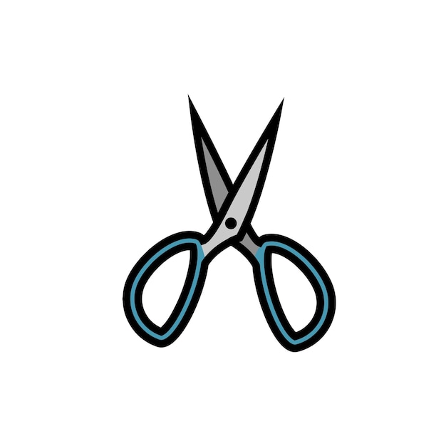 Vector scissor icon vector
