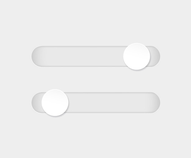 Vector scrollbar element button navigation element frontend control on white vector