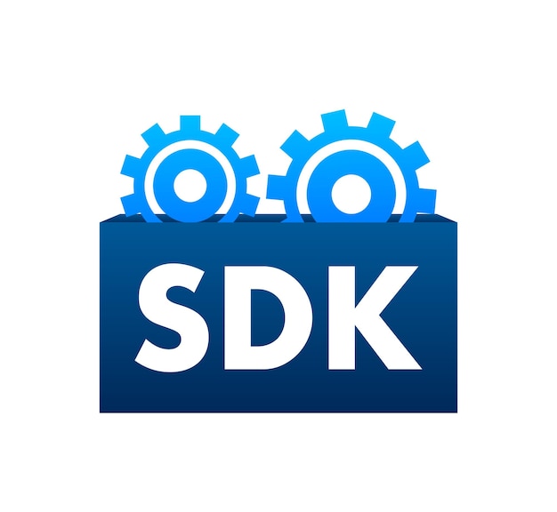 Vector sdk software development kit icon vector stock illustration
