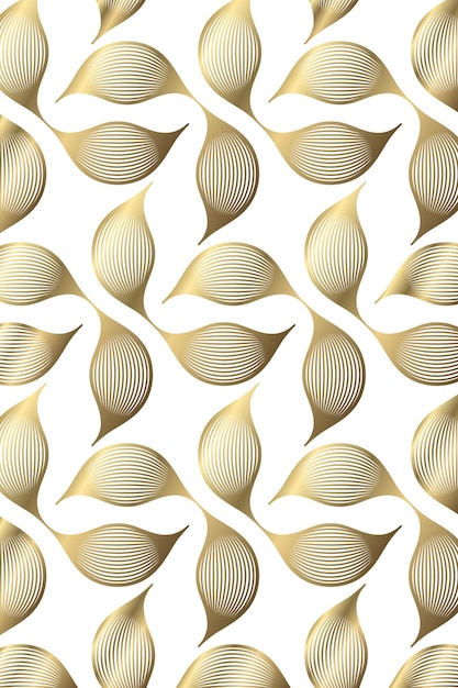 Vector seamless abstract pattern in gold luxury texture suitable for fabric packaging