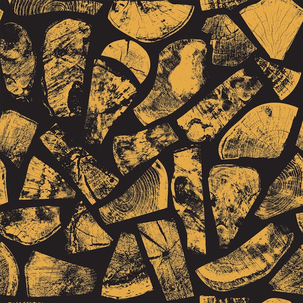 Vector seamless background with wood texture