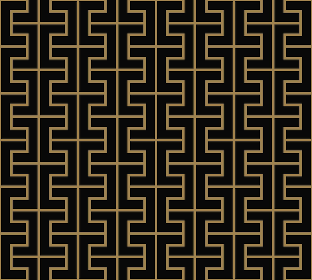 Vector seamless geometric pattern by stripes line seamless vector background black texture
