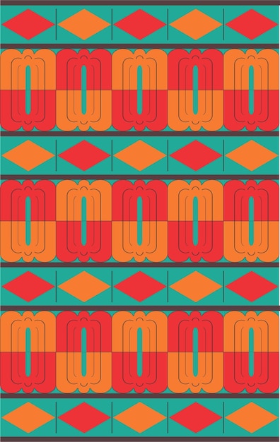 Vector seamless pattern motif sri lanka