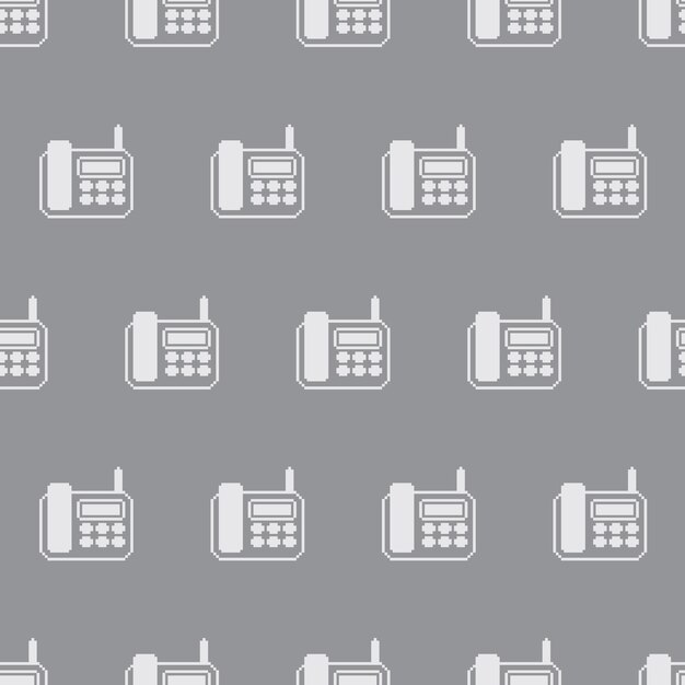 Vector seamless pattern pixel art vintage aesthetics retro sprite design