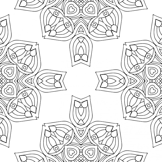 Vector seamless pattern. vintage decorative elements