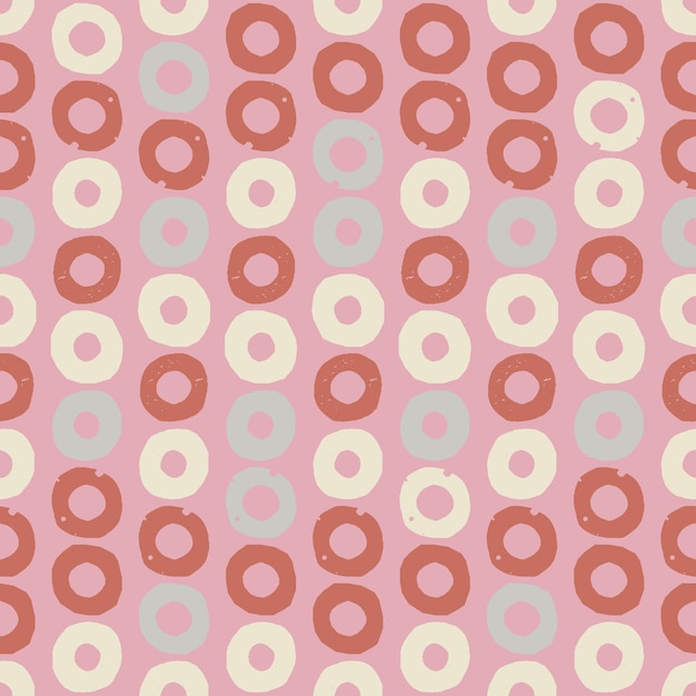 Vector seamless pattern with circles vector background print design