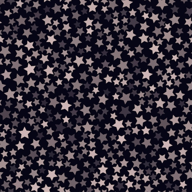 Vector seamless pattern with glitter sparkle stars vector illustration