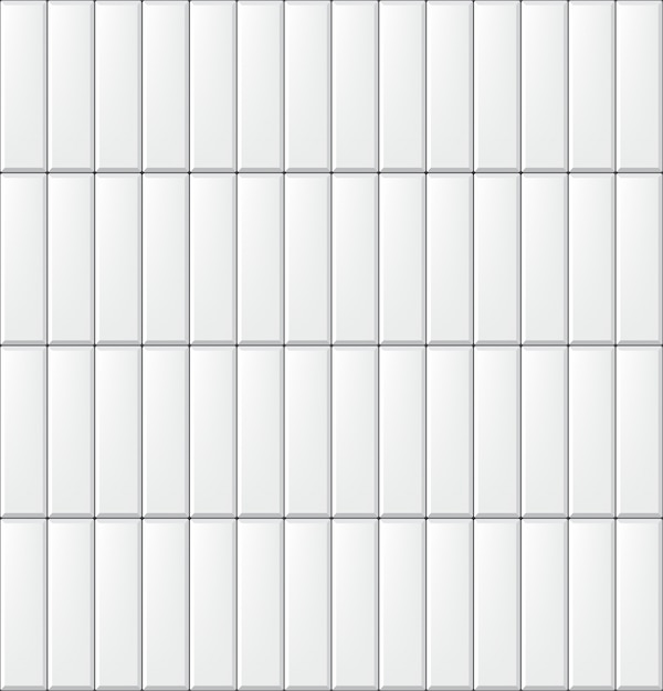 Vector seamless pattern with modern vertical rectangular white tiles. realistic texture.   illustration.