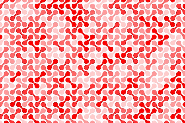 Vector seamless pattern with red metaball pattern abstract flat blobs vector illustration