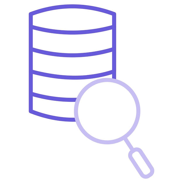 Vector search database vector illustration