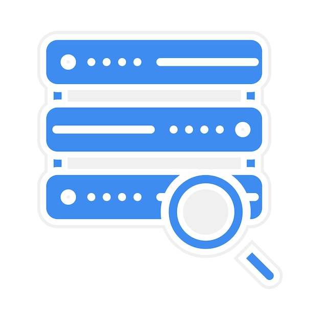 Vector search database vector illustration