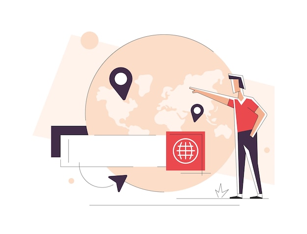 Vector search engine optimization and web analytics elements. vector interface element with search button