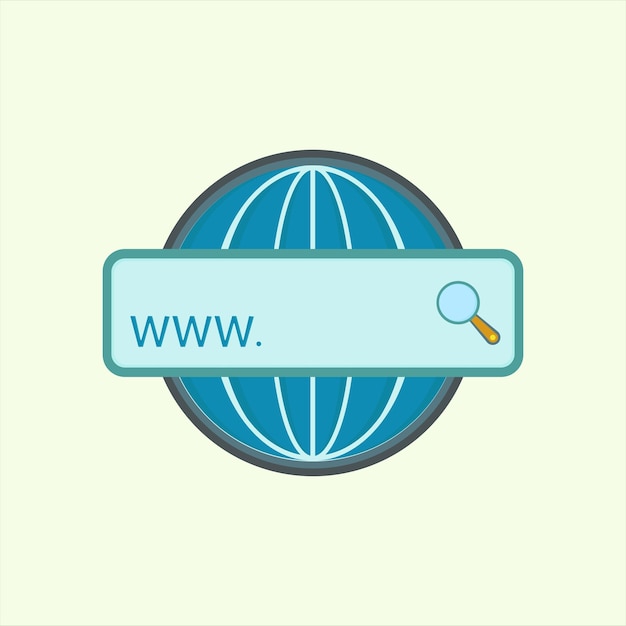 Vector search web icon icon related to design elements suitable for web site app user interfaceselement printable etc flat icon style simple vector design editable