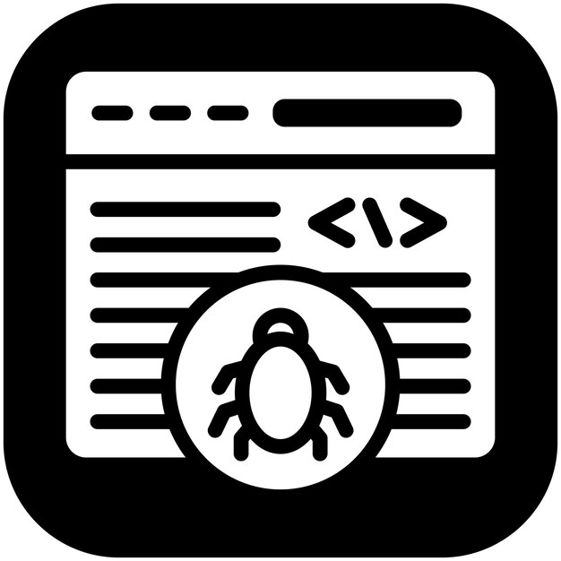 Vector security threat vector icon illustration of no code iconset