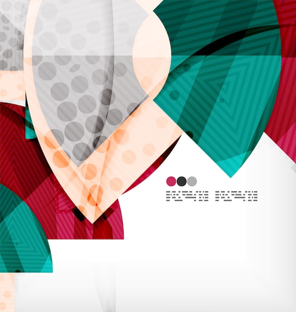 Vector semicircle geometric vector abstract background