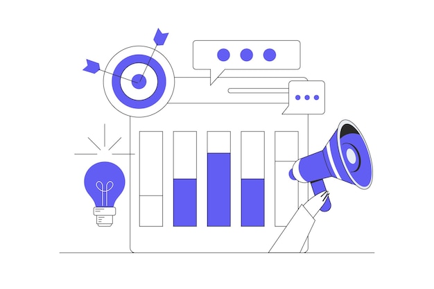 Vector seo and smm optimization digital marketing digital web technology improve search engine ranking