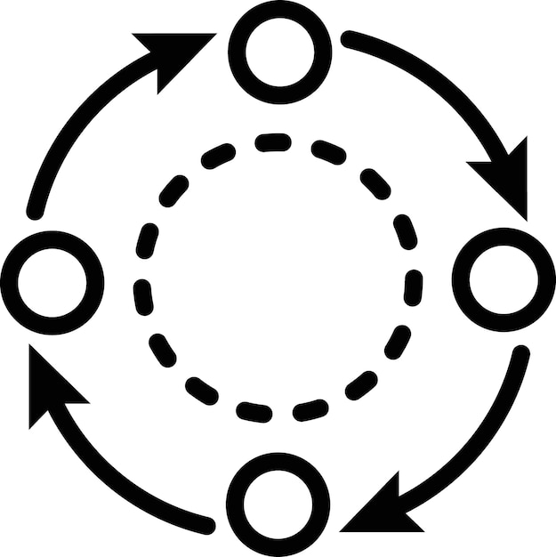 Vector sequential process icon set simultaneous integrated processing pattern vector symbol stepbystep procedure sign