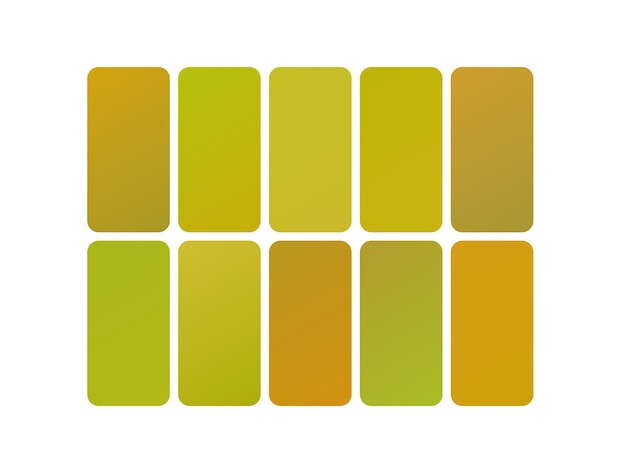 Vector a series of four different colored squares with different colors