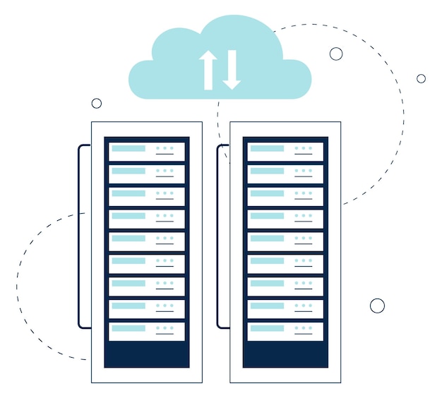 Vector server cloud syncronization data storage service security