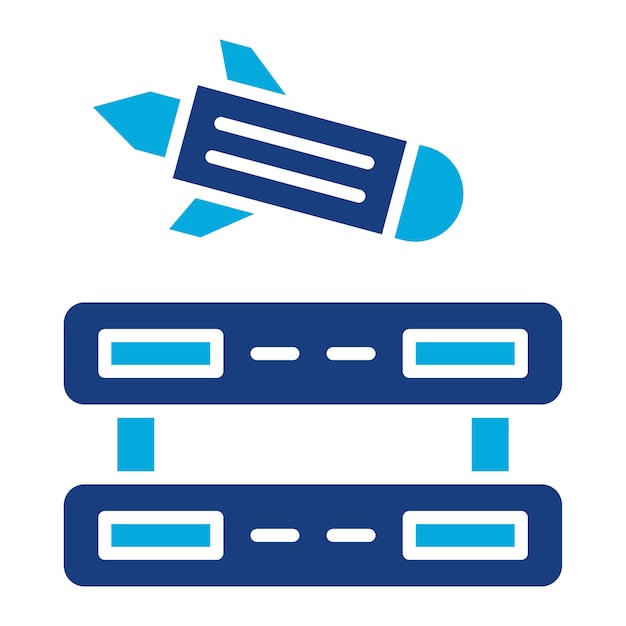 Vector server ddos duotone illustration
