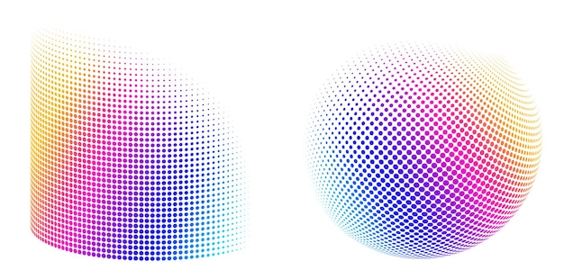 Vector set design elements symbol editable halftone frame dot circle pattern on white background vector illustration eps 10 frame with black random dots round border icon using halftone circle dots text