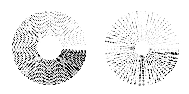 Vector set design elements symbol editable halftone frame dot circle pattern on white background vector illustration eps 10 frame with black random dots round border icon using halftone circle dots text