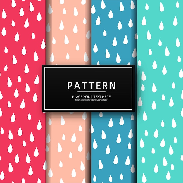 Vector a set of geometric patterns