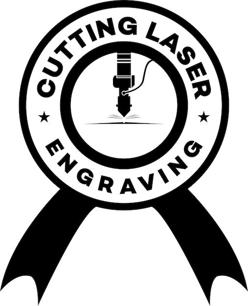 Vector set of laser cutting machine logo design icon vector illustration cnc laser machine head laser eng