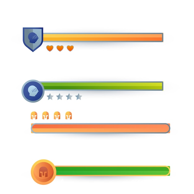 Vector set of minimalistic pixel art vector objects isolated pixel game buttons video nostalgic game pixe